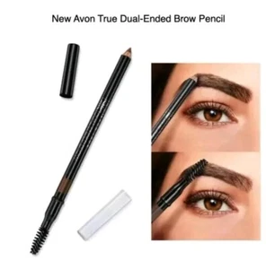 Avon True Dual Ended Brow Pencil With Spoolie Medium Brown. - Picture 1 of 7