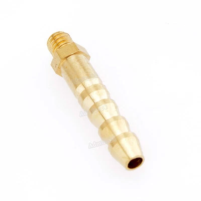 1pc Brass Water Nipples L25mm M4 Thread 4mm Rc Boat Fuel Nozzles For 3X5mm Tubes - Image 1 of 4