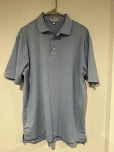 Peter Millar Sommer bequem blau gestreift Polo Größe L  - Bild 1 von 6