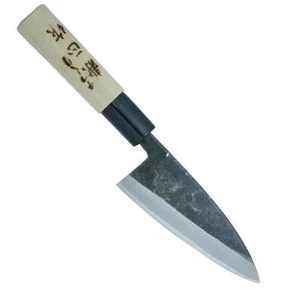 KANETSUNE Usu-Deba 90mm White Steel #3 Core Magnolia Wood Handle KC-551 **NEW** - Picture 1 of 1
