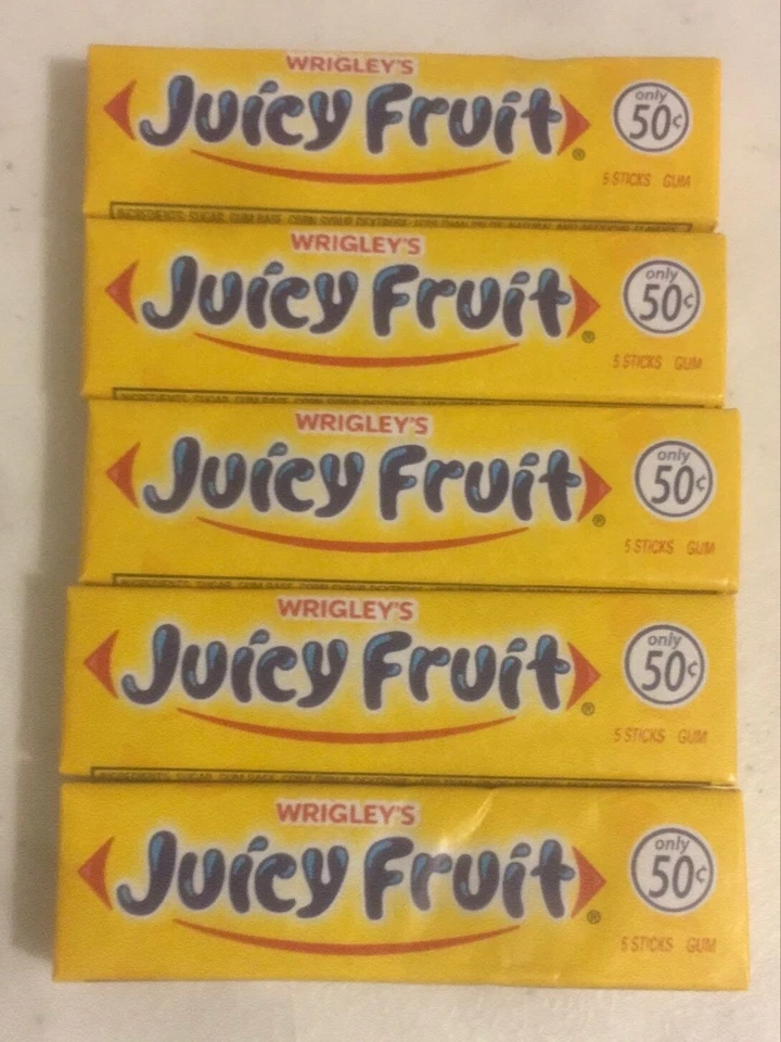 Juicy Fruit Chewing Gum USA Imported Wrigleys 5x5 stick pks UK Seller AUG2026 - Image 1 of 1