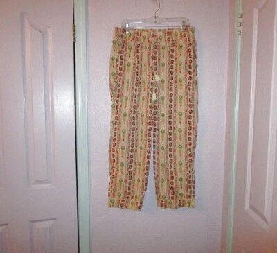 Pantalones de Festival Haute Hippie Boho Talla XL Pierna Ancha Bolsillos Tirar Alto Corto Foto 1 de 4