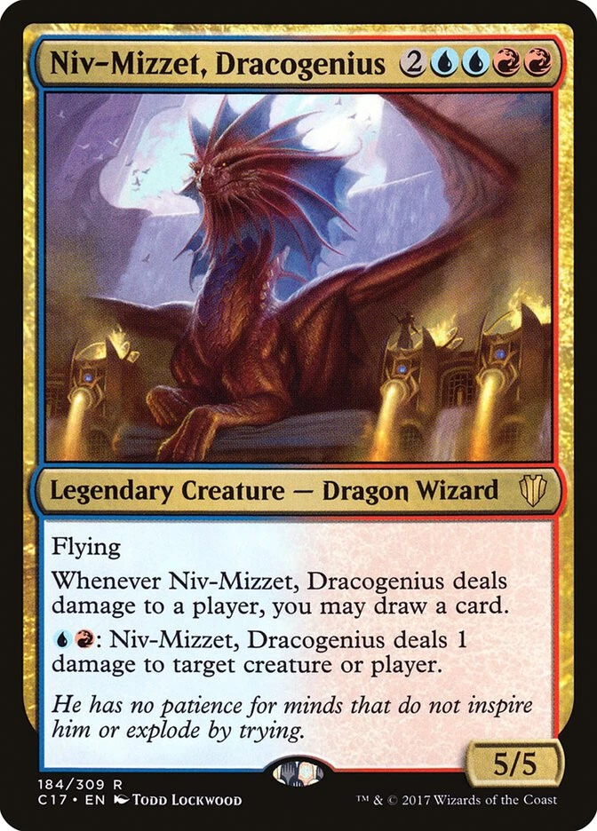 MTG Niv-Mizzet, Dracogenius  - Commander 2017 #184 - Image 1 of 1