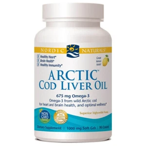 Arctic Cod Liver Oil - Lemon Flavour - Nordic Naturals - Picture 1 of 9