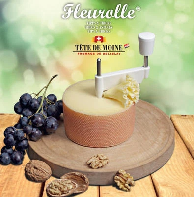 PROFI TETE DE MOINE KÄSEHOBEL FLEUROLLE FROMAGE TRADITION GIROLLE SLICER AVION - Bild 1 von 4