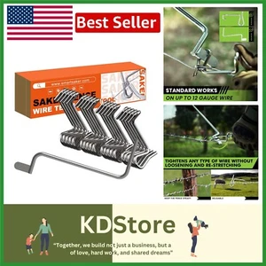 Durable 304 Steel Fence Wire Tightener for Quick Fixes - 20 Pack Included - Picture 1 of 11
