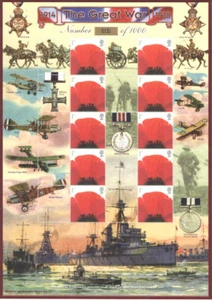 BC-124 2007 The Great War History of Britain No.12 Business Smilers Sheet. - Bild 1 von 1