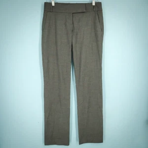 Abito Hugo Boss taglia 4 Taru 5 grigio gamba dritta bottoni zip carriera pantaloni lana - Foto 1 di 7