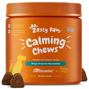 Zesty Paws Calming Soft Chews for Dogs - Relaxation & Calmness-90- Calming Treat - Picture 1 of 2