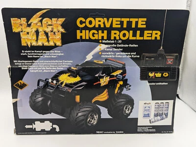 Nikko Tronico Black Man Corvette High Roller Rc Auto unbespielt 1/20 Sammler - Bild 1 von 4