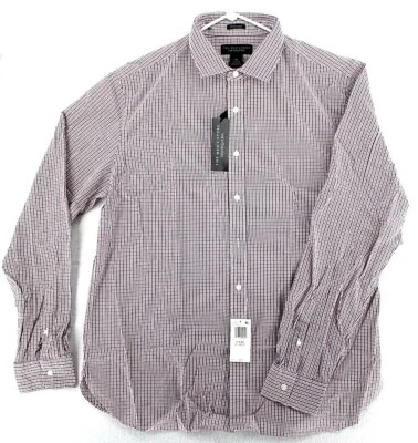 Camisa informal con botones Bloomingdales para hombre talla XL manga larga ajuste regular guinga Foto 1 de 4