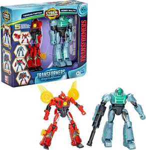 Transformers EarthSpark Cyber-Combiner Terran Twitch & Robby Malto Modellino - Foto 1 di 21