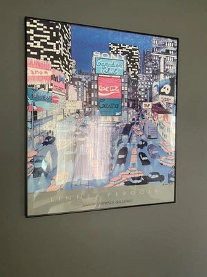 linnea pergola sign of the time signed & framed print - Image 1 of 4