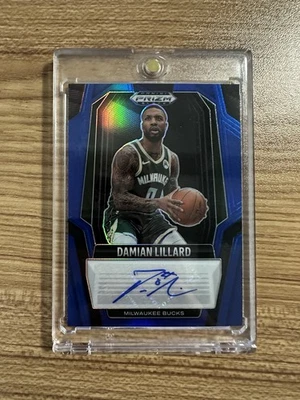 2024-25 panini prizm Milwaukee Bucks Damian Lillard Auto /49 - Image 1 of 2