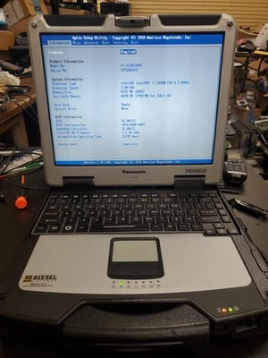 Panasonic Toughbook CF-31 MK-2 i7 2640M @ 2,80 GHz 4 GB 20770 HORAS diésel sin HD/CAD Foto 1 de 4