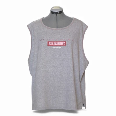Bum Equipment Athletic Department Mens Gray Tank Top Muscle Shirt Large - Image 1 of 4