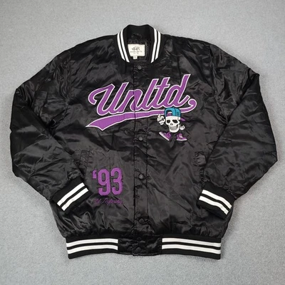 VTG Ecko Unltd Jacket Men XL Satin Varsity Script 93 Til Infinity Souls Mischief - Image 1 of 4