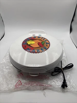 Vintage Quesadilla Maker Salton QM1TB White WORKS - Image 1 of 4