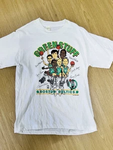 Vintage NBA Boston Celtics "Green Stuff" Sportswear 80s Basketball Shirt Size XL - Picture 1 of 7