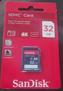 Sandisk 32GB SD Card SDHC Memory Card - Retail Packaging New - Picture 1 of 1