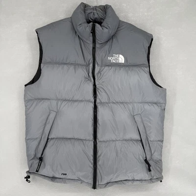 The North Face Vest Mens XX Large Gray 700 Goose Down Puffer Ripstop Outerwear - Image 1 of 4