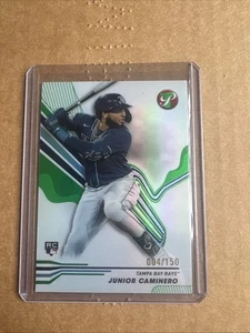 Junior Caminero 2024 Topps Pristine Rookie cromo refractor verde/150 RC #212 - Imagen 1 de 2