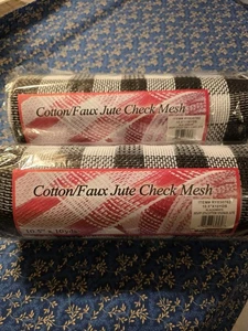 Baumwollimitat Jute Netz 10 Zoll Rollen. NEU 2 Rollen - Bild 1 von 3