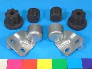 1974-1983 Yamaha XS650 battery box Dampers 1976 1978 1980 1982 Brackets Mounts - Bild 1 von 8