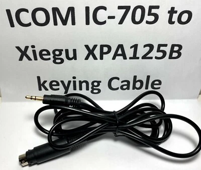 HAMGADGETS ICOM IC-705 to Xiegu XPA125B amplifier keying cable, also for XPA125 575+ SOLD!