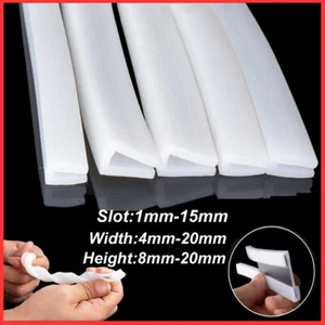 Silicone Rubber Edging Trim U-Shape Strip Edge Protector Window Door Panel Seal - Picture 1 of 17