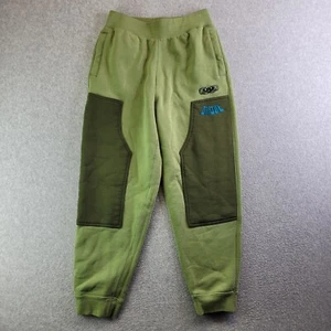 Nike Sweatpants Boys Large Alligator Rough Green Lebron Basketball Pants Fleece - Picture 1 of 16