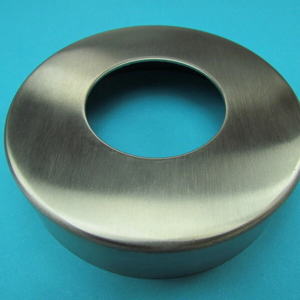 Edelstahl Abdeck Rosette Ø 105 x 42,4 mm für Rohr Geländerpfosten Abdeckung
