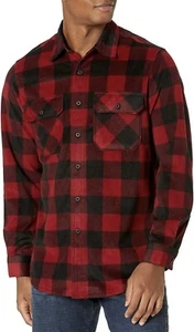 Wrangler Authentics Herren Langarm Heavyweight Plaid Fleece Hemd Gr. M B96 - Bild 1 von 5