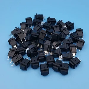 50 pz mini interruttore a pulsante momentaneo SPST 14 x 14 mm quadrati 2 pin nero - Foto 1 di 6