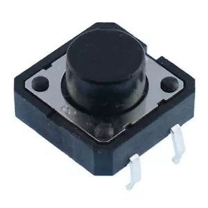 10 x 12x12x7mm Momentary Push Button Tactile Switch PCB Mounted SPST - Picture 1 of 1