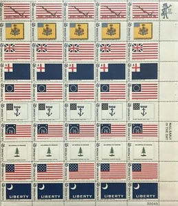Full Sheet 1968 Six Cent Historic Flag Series SC# 1345-54 MNH - Picture 1 of 1