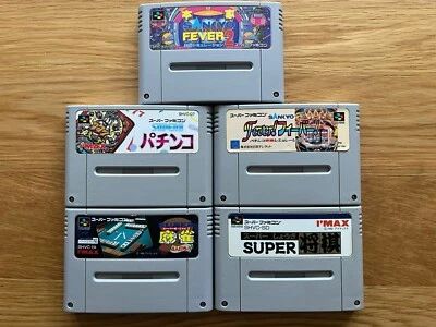 Sanjo Fever 2 & Fever!, Mahjong 2, Pachinko, Super Shougi Famicom Nintendo SNES - Image 1 of 4