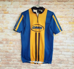 🔥 De Marchi Sport Cycling Jersey Blue / Yellow Tag Size XL Italy Polyester - Picture 1 of 5