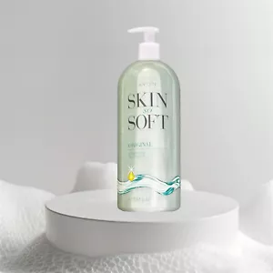 Gel doccia Avon Skin So Soft originale 33,8 once fluide dimensioni bonus - Foto 1 di 10