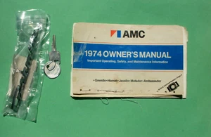 1974 AMC GREMLIN Chrome Emblem / Insignia New In Package + Owners Manual + Keys - Picture 1 of 5
