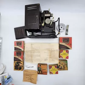 VTG Keystone Children's Crank Projector E26 , works, 5 Movies 3 empty boxes READ - Picture 1 of 23