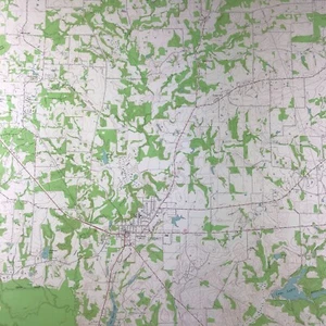 Mapa topográfico vintage 1960 Quitman Texas US Geológico Survey - Imagen 1 de 8