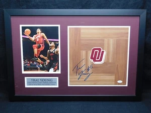 Ice Trae Young Signed Autographed Framed Floorboard Oklahoma Sooners JSA COA - Picture 1 of 4