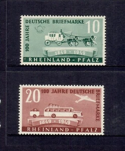 GERMANY Rheinland 1949 stamp centenary set MLH - Picture 1 of 2