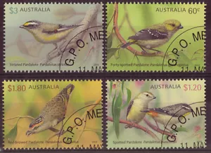 AUSTRALIA 2013 SPECIAL OFFER, BIRDS - PARDALOTES SET OF 4 CTO - Picture 1 of 1