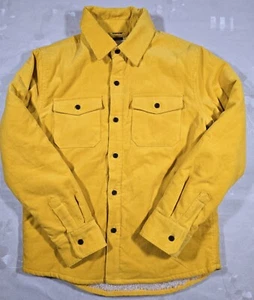 Boden Kids Corduroy Button Up Shacket Sz 11-12Y Yellow Lined Outdoor Barn - Picture 1 of 8