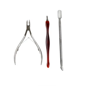 2 x 3 Piece Manicure Set Cuticle Cutter Nail Trimmer Nipper Pedicure Pack - Picture 1 of 6