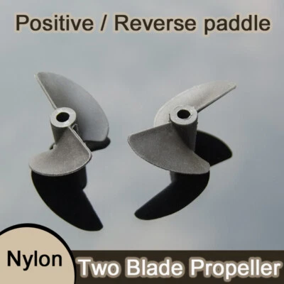 Zwei Blatt Nylon Propeller Vorwärts und Rückwärts 2 Blatt Propeller für RC Boot - Bild 1 von 4