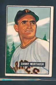 1951 Bowman #273: DANNY MURTAUGH "High # SP, Pittsburgh Pirates" ~ VG-EX - Bild 1 von 2