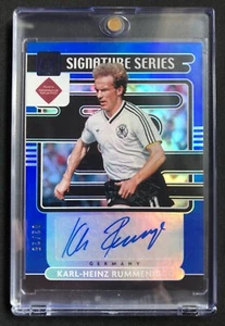 2021/22 Panini Donruss Karl-Heinz Rummenigge Blue Prizm 02/25 Autograph - Bild 1 von 2